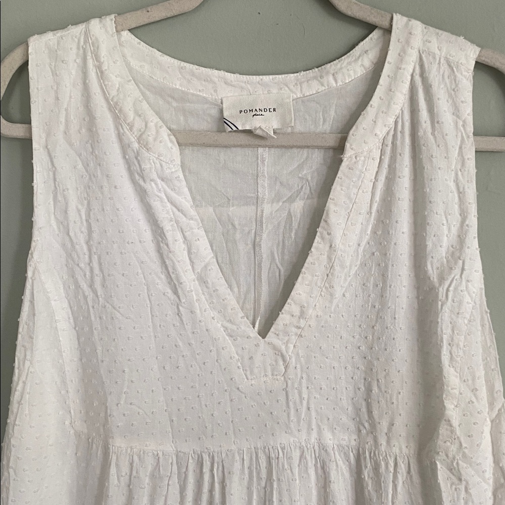 Tuckernuck Pomander Place Women’s White Textured Tiered Dress Size XXL - Picture 2 of 7